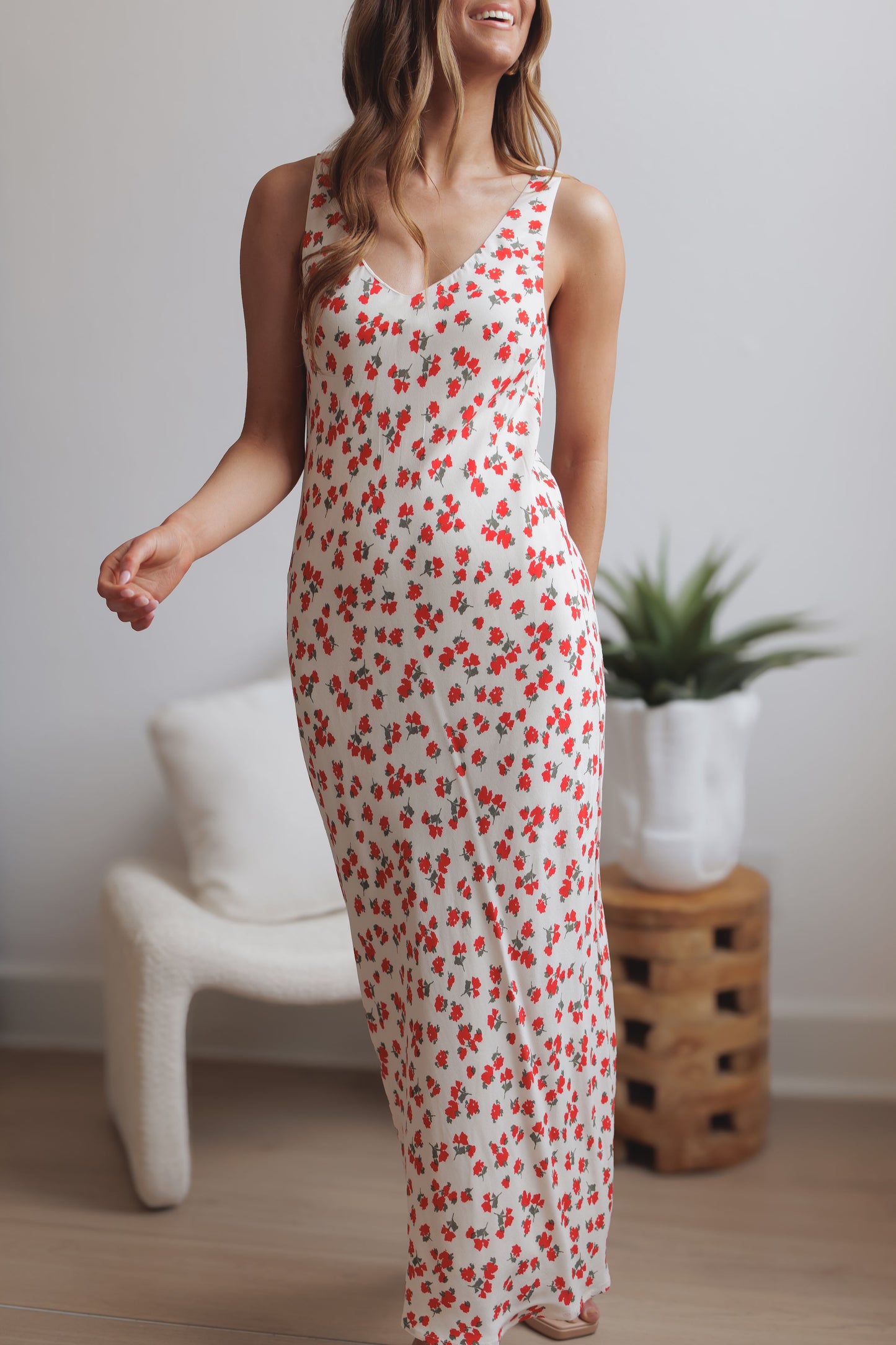 Z SUPPLY: Hana La Rosa Maxi Dress-Sea Salt