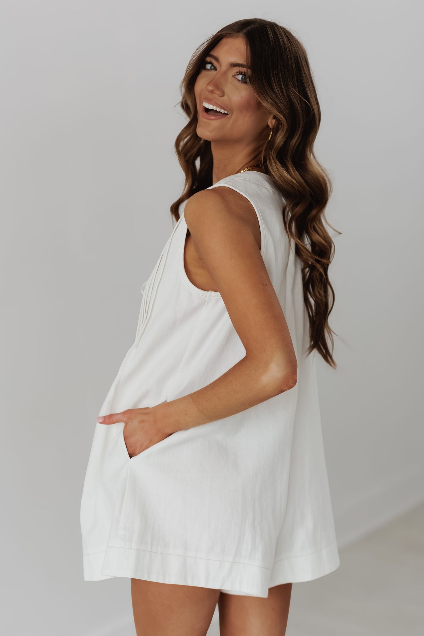 Oh My Darling Romper-White