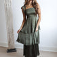 Elegant Evening Dress-Olive