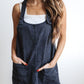 Going Places Overall Dress-Washed Black