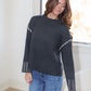 Chilly Nights Sweater-Charcoal