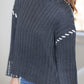 Chilly Nights Sweater-Charcoal