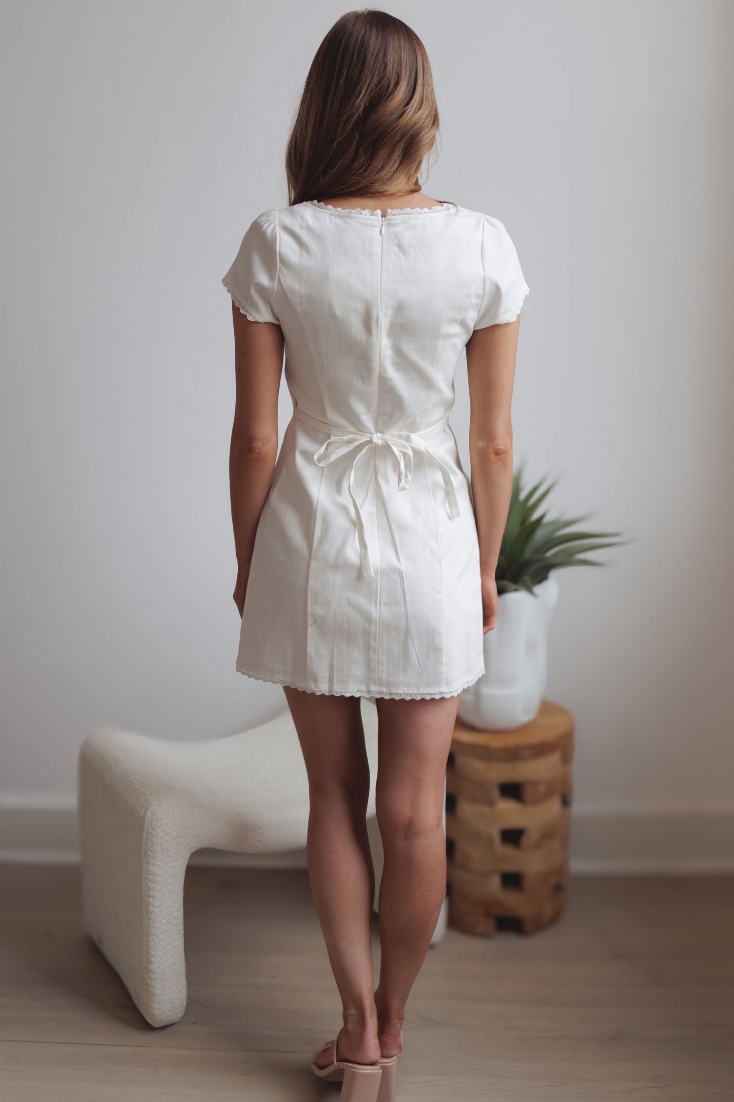 Linden Dress-White