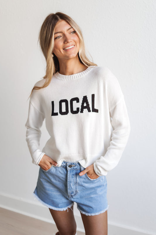 Z SUPPLY: Sienna Local Sweater-White