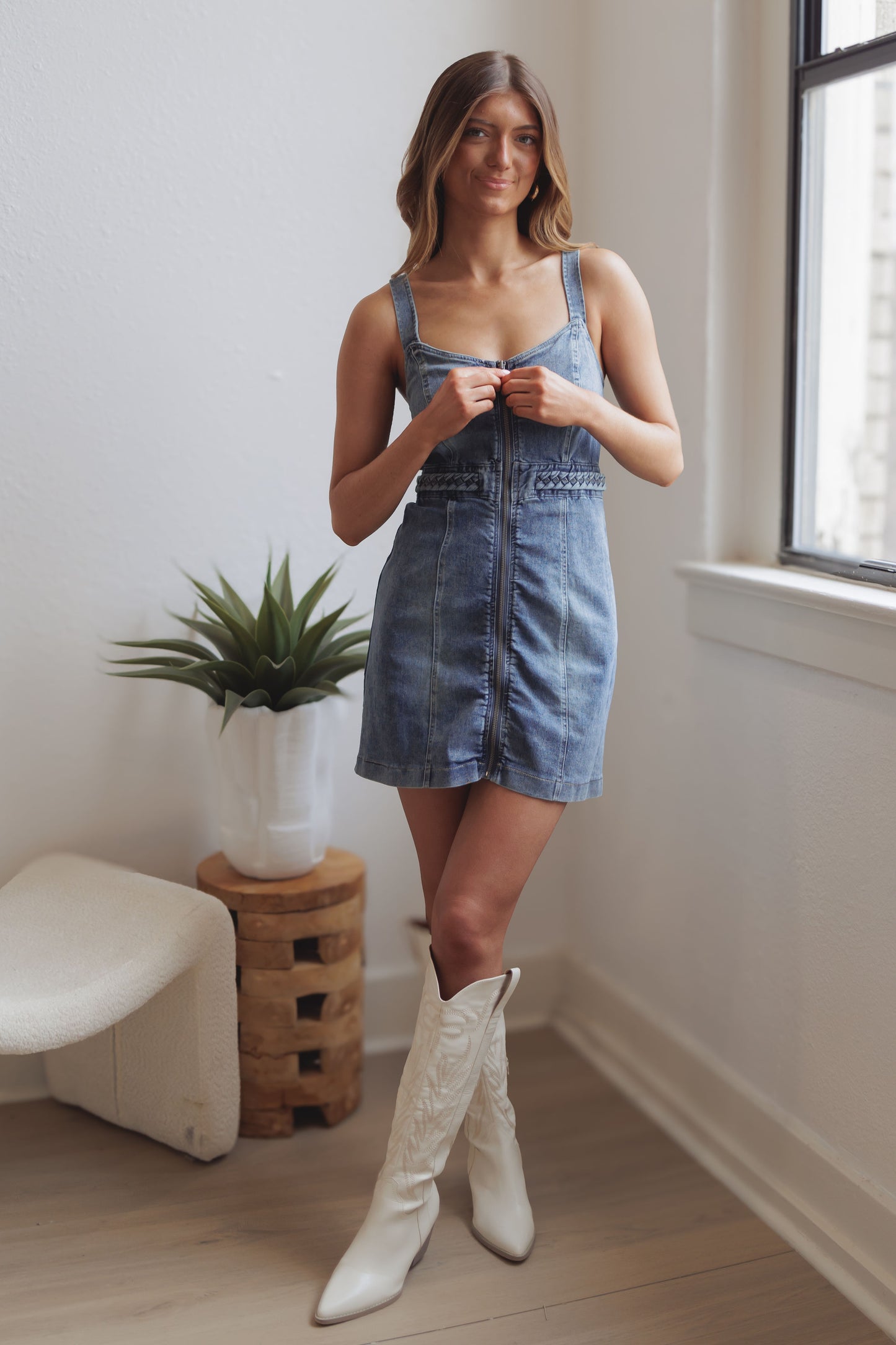 Pretty Please Denim Dress