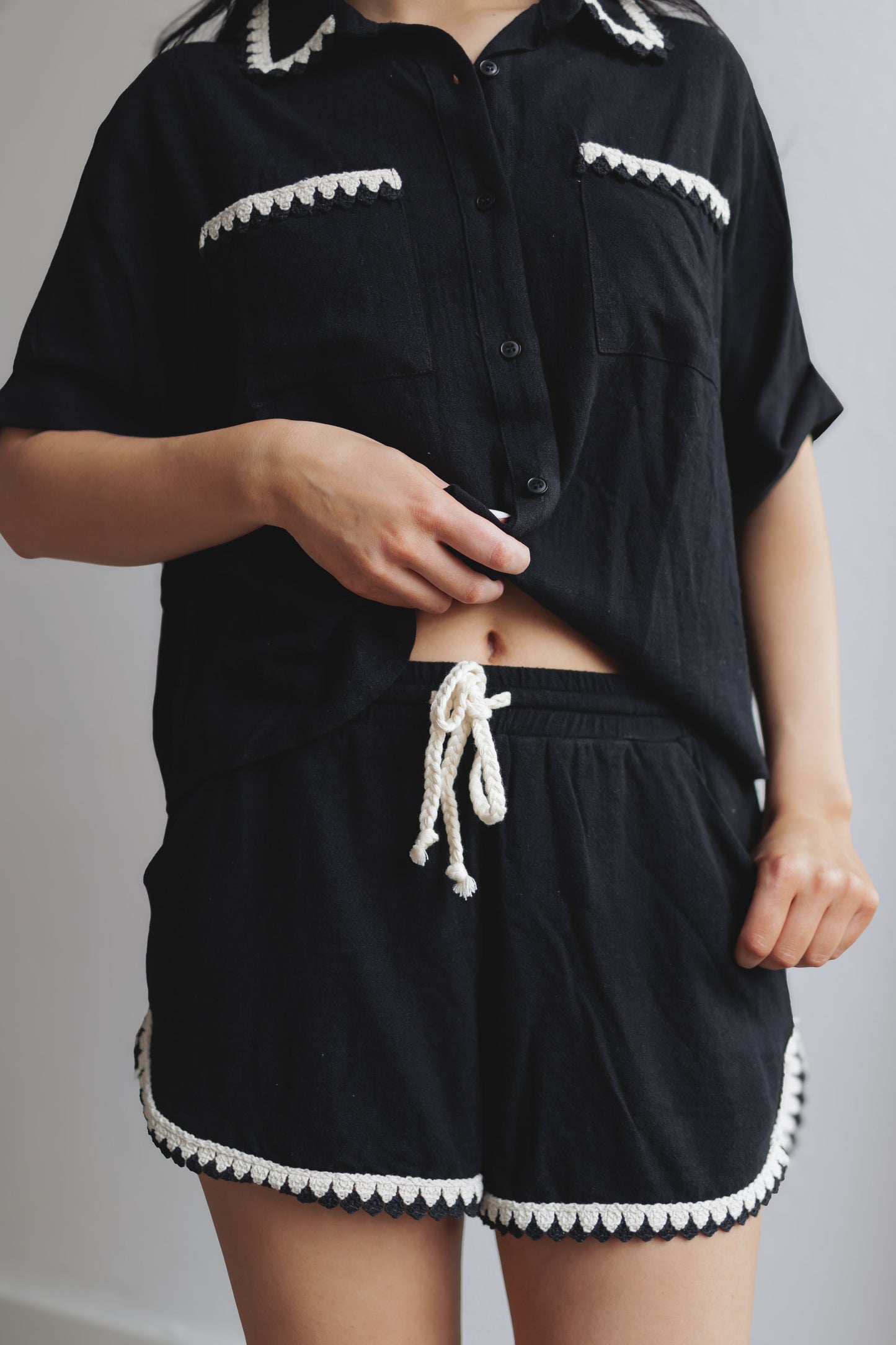 New Beginnings Shorts-Black