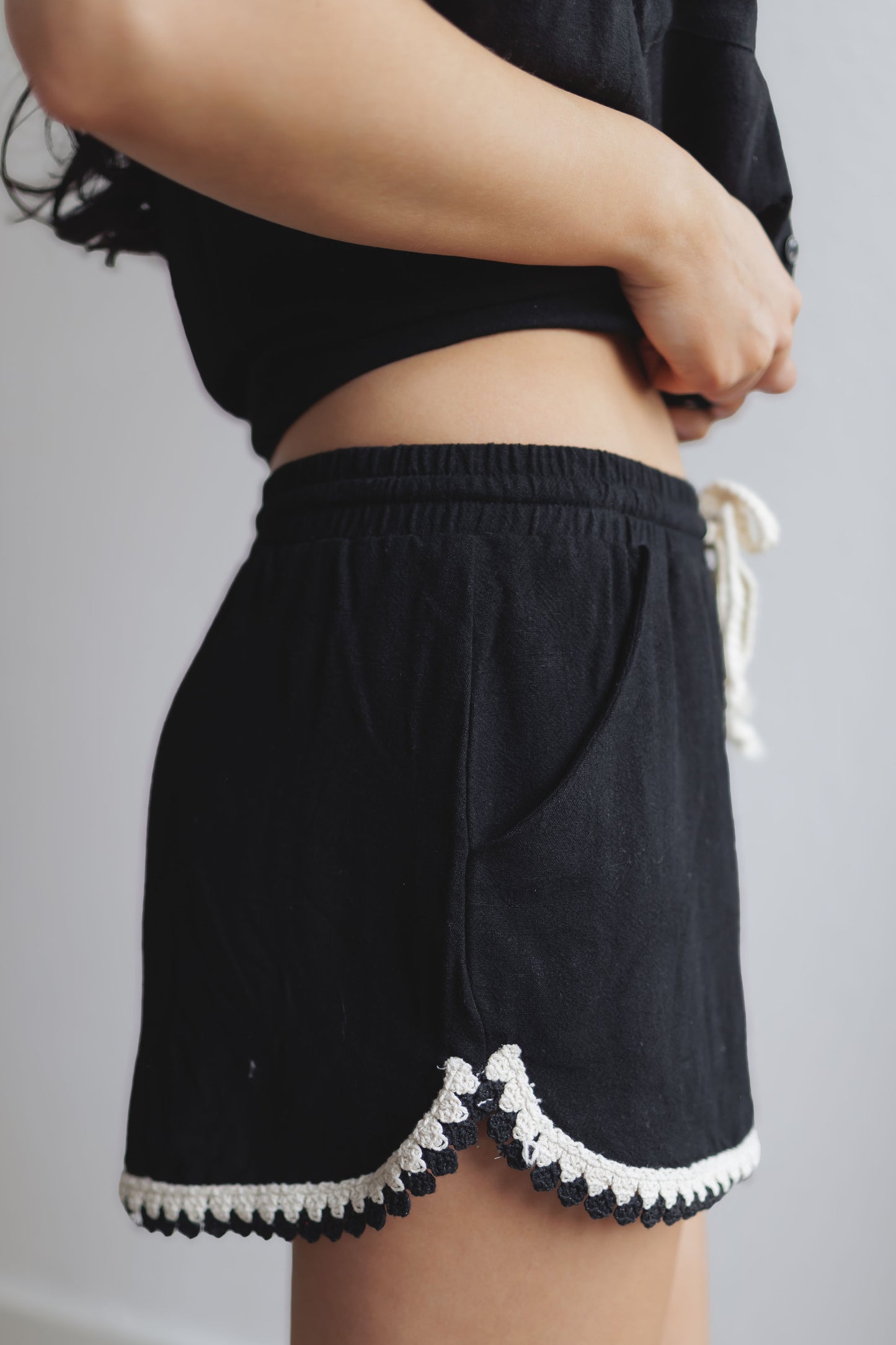 New Beginnings Shorts-Black