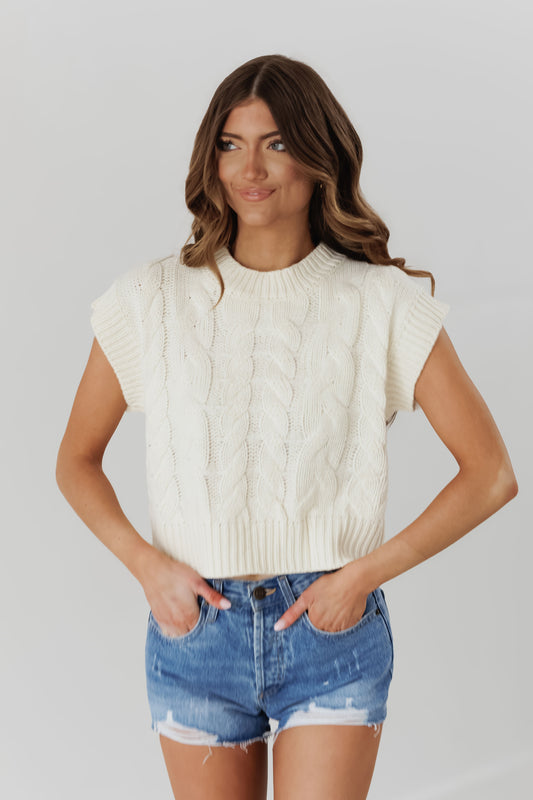 Blind Date Sweater-Ivory