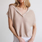 She's Clever Sweater-Taupe