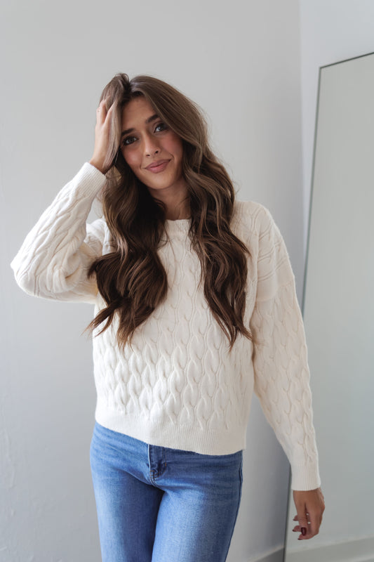 Mulled Cider Sweater-Ivory