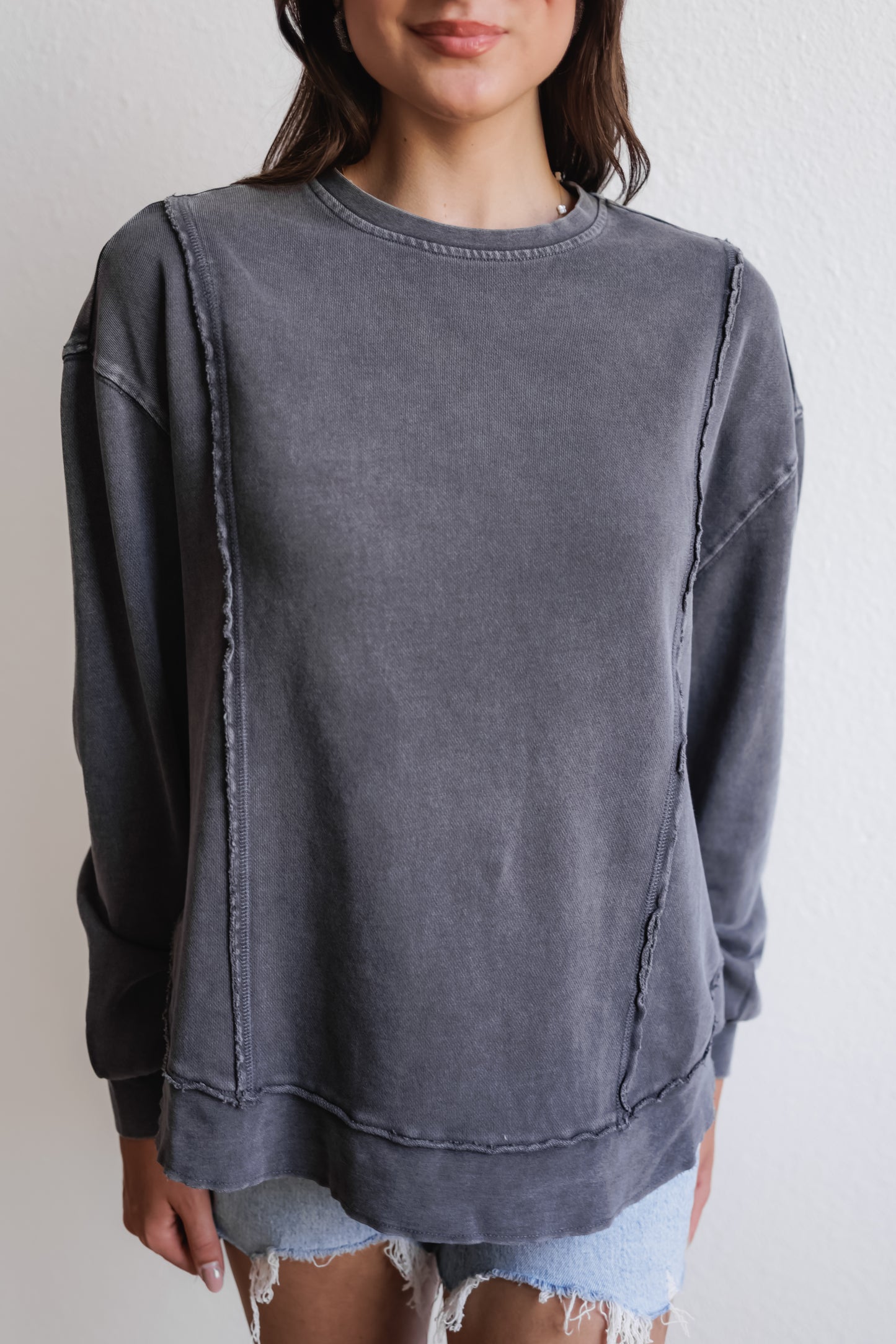 Z SUPPLY: Replay Sweatshirt-Black Sand