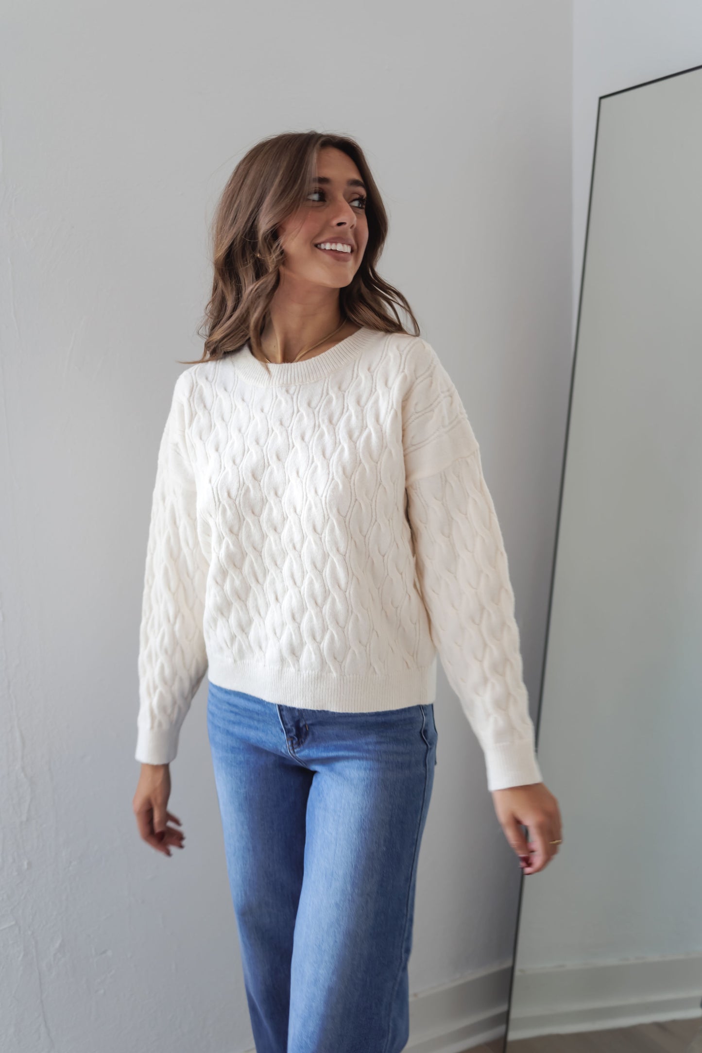 Mulled Cider Sweater-Ivory