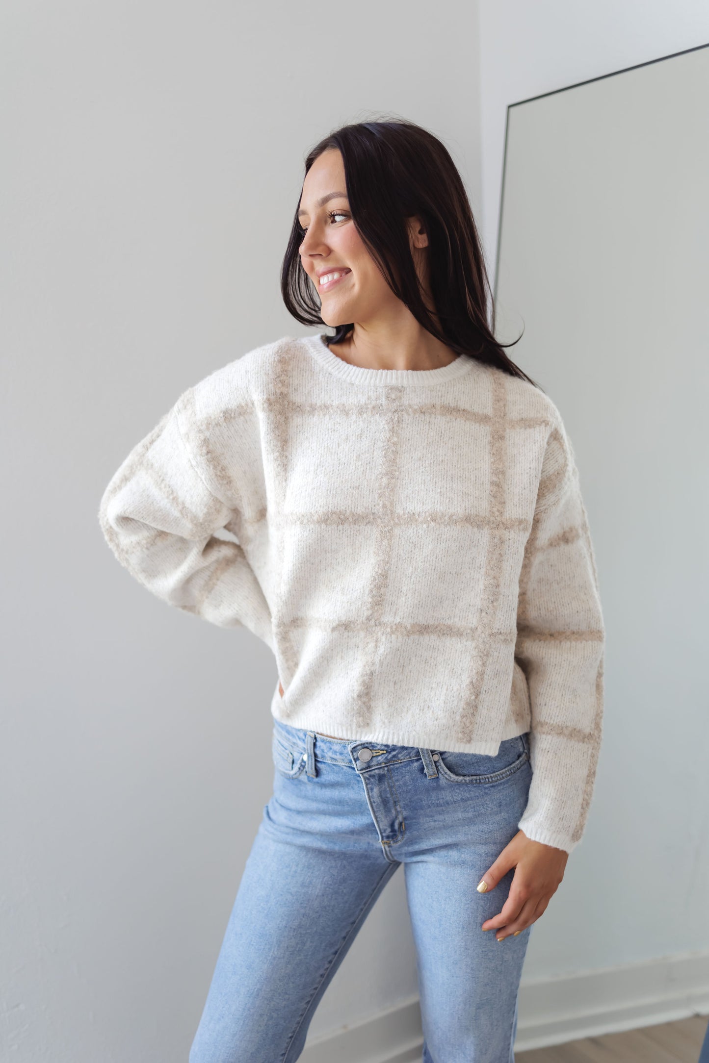 Off The Grid Sweater-Cream