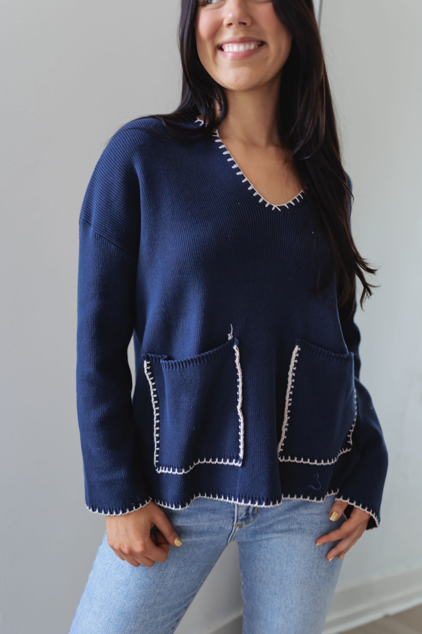 Love Like This Sweater-Navy