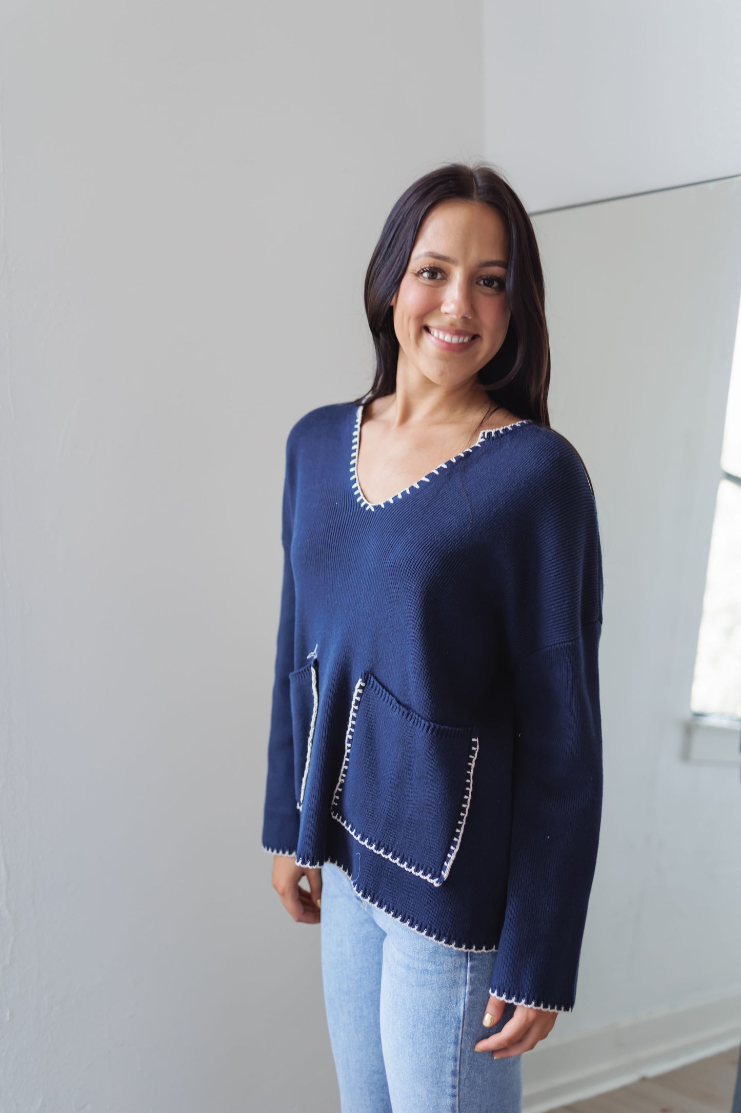 Love Like This Sweater-Navy