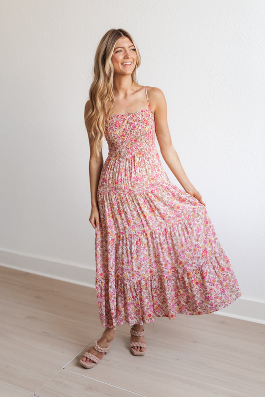 Z SUPPLY: Balos Lima Floral Dress-Cactus Flower