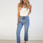 Lucas Vintage Cropped Flare-Medium Denim