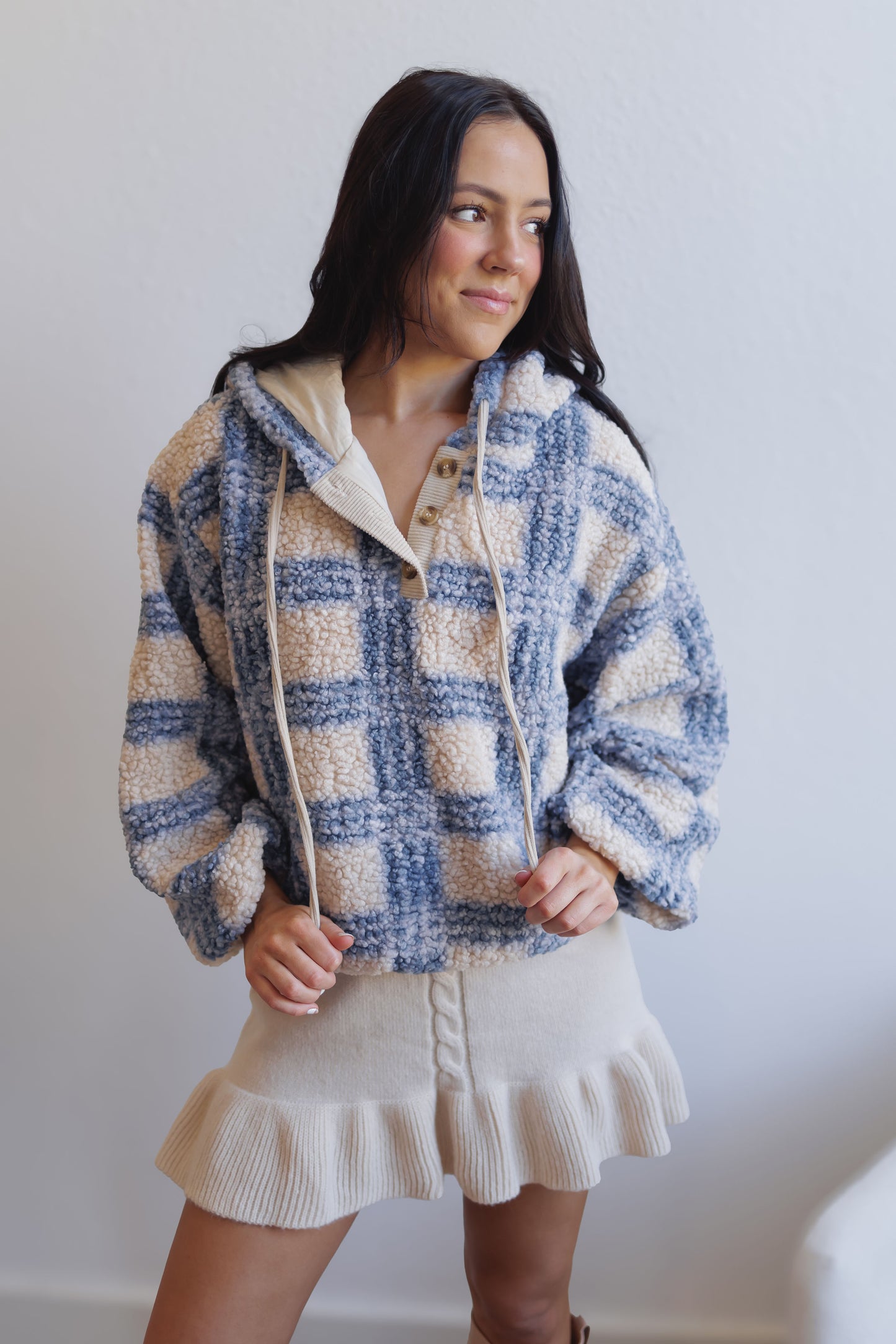 Fair And Square Pullover-Periwinkle