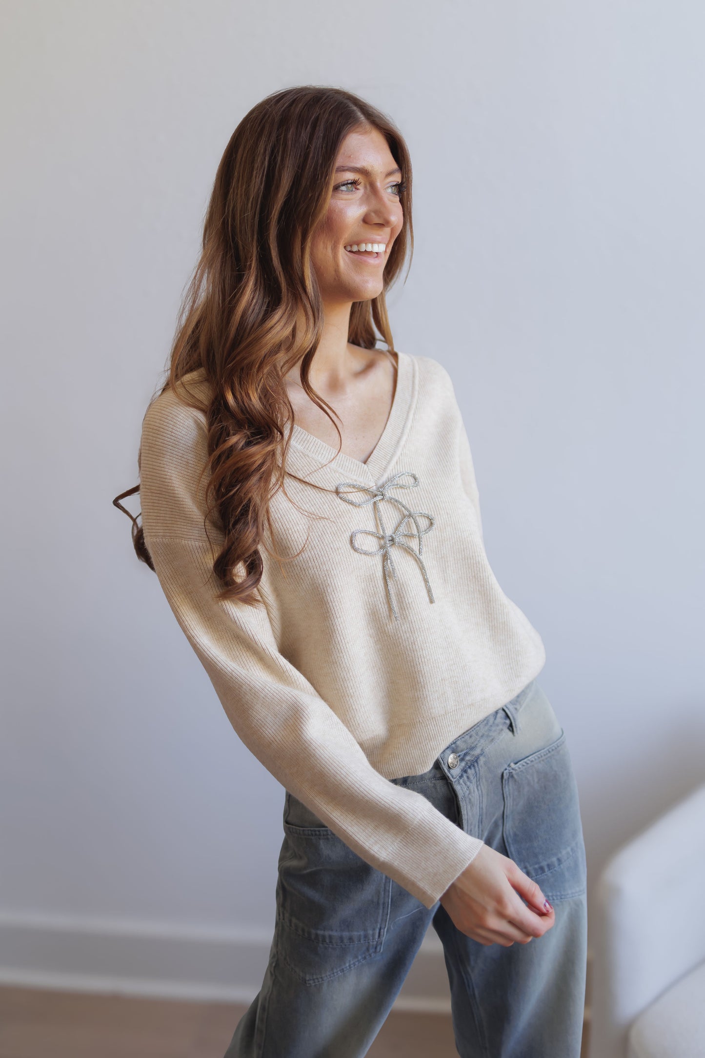 Moment In Time Sweater-Cream