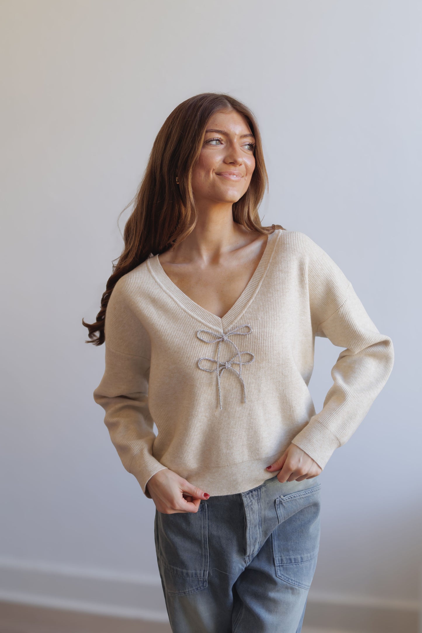 Moment In Time Sweater-Cream