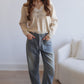 Tinslee Baggy Pants-Sand Wash