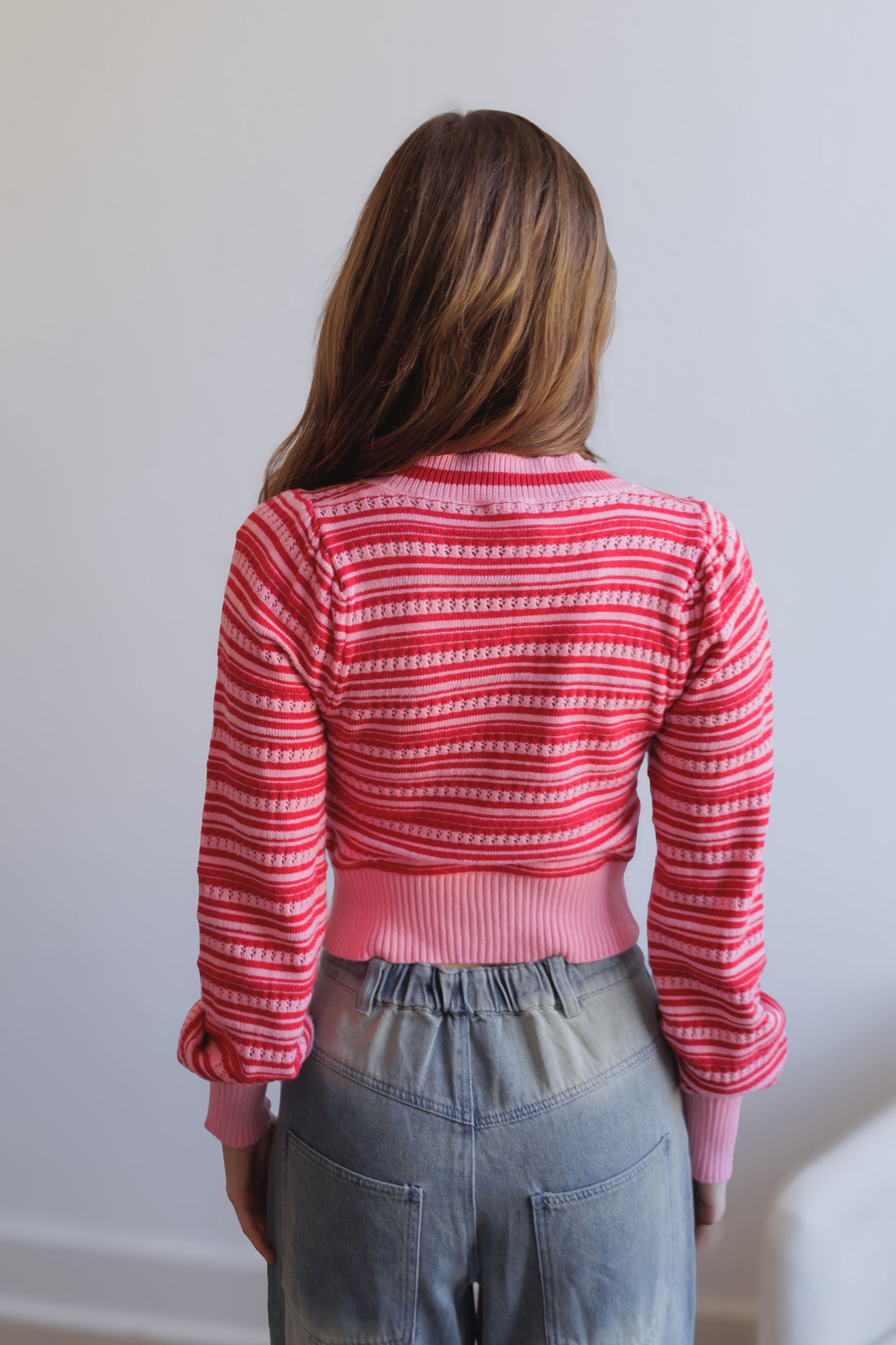 Locked In Love Sweater-Pink/Red