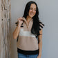 Hannah Sweater Vest-Taupe/Black/Ivory