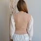 Keep It Classy Sweater-Taupe/Off White