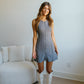 Darby Zip Up Dress-Grey