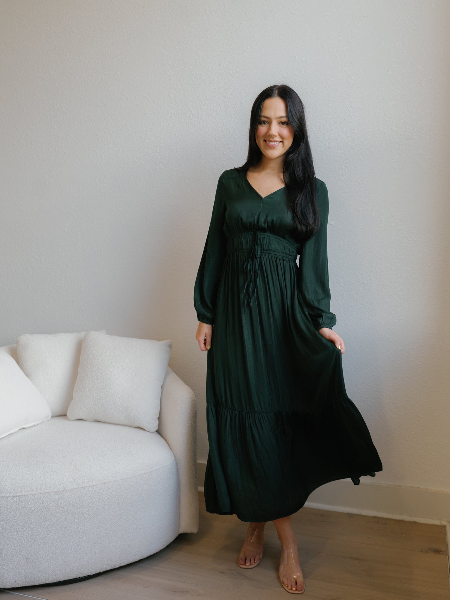 Picture Perfect Maxi Dress-Emerald