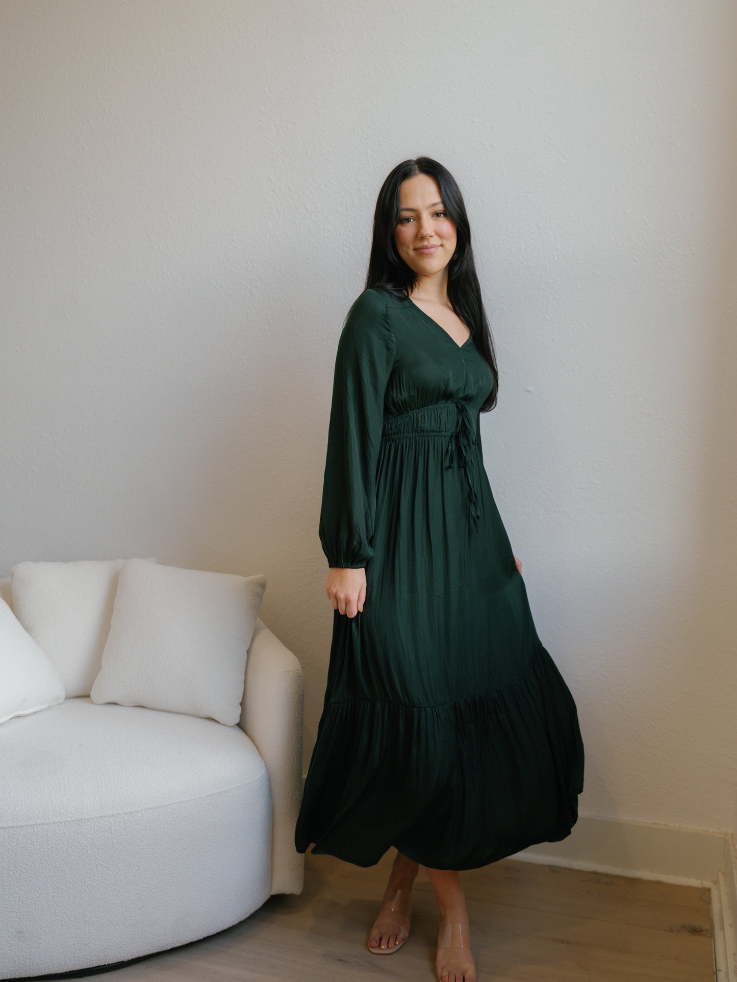 Picture Perfect Maxi Dress-Emerald