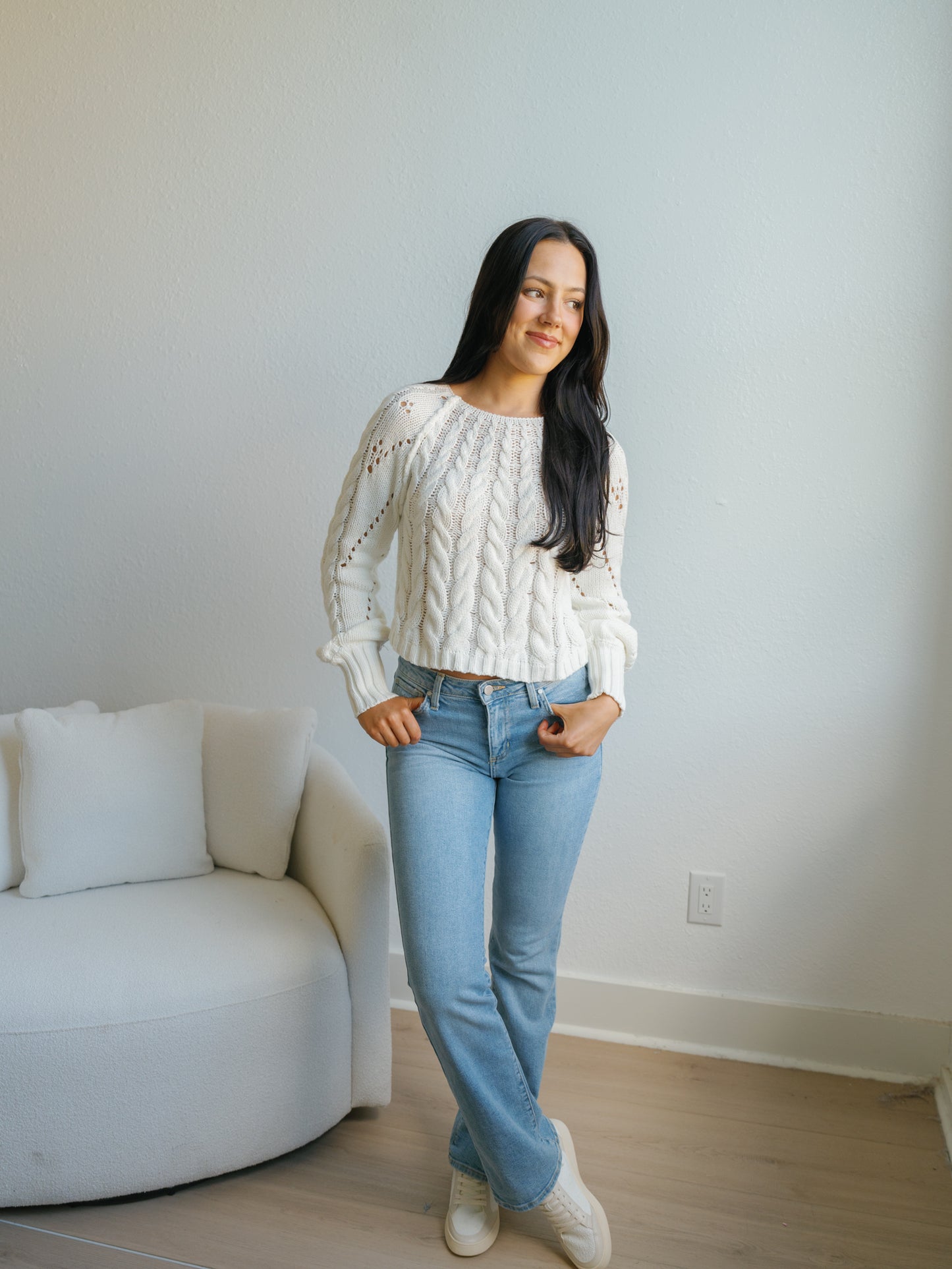 Sweet Devine Sweater-Ivory