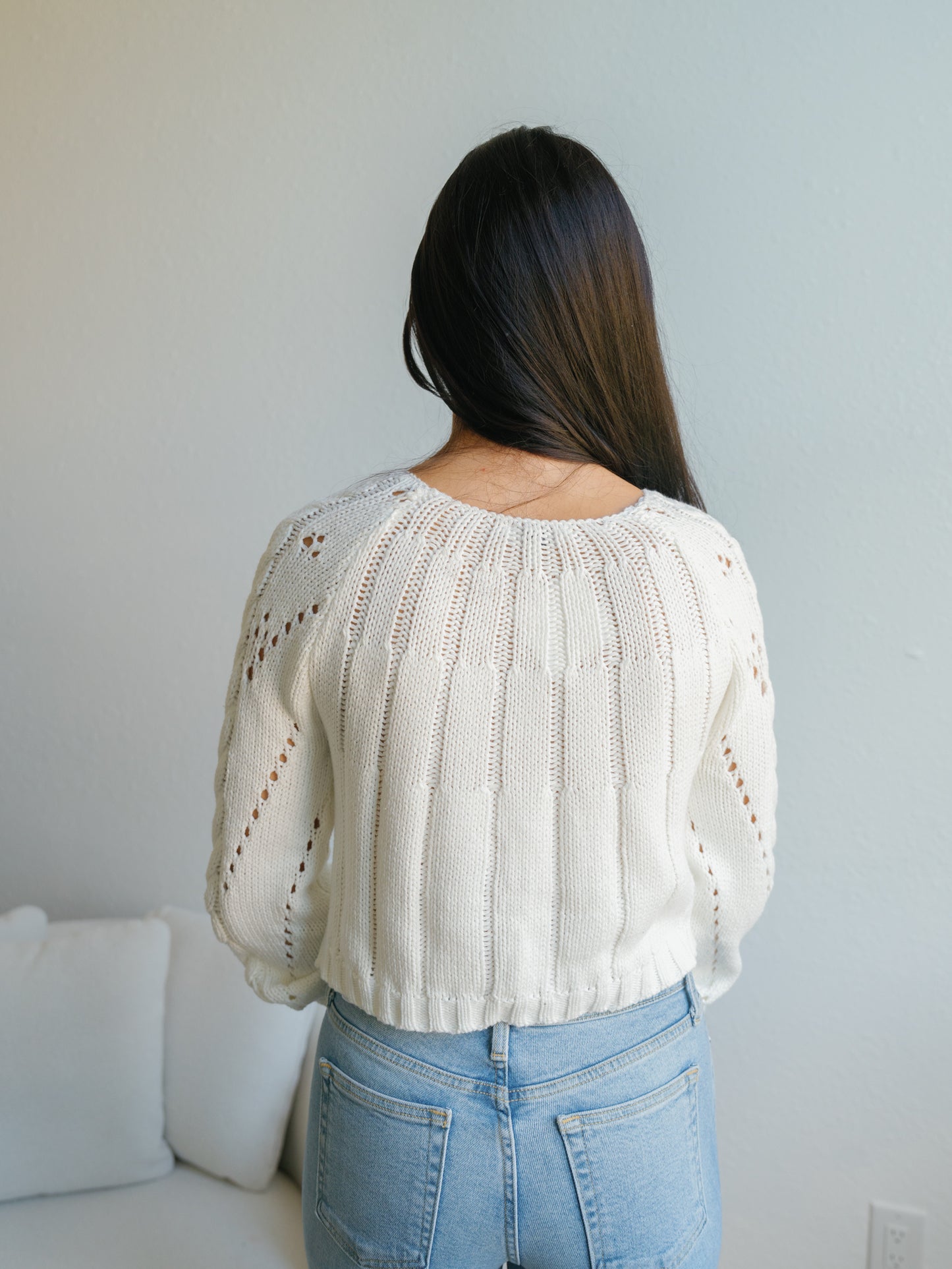 Sweet Devine Sweater-Ivory