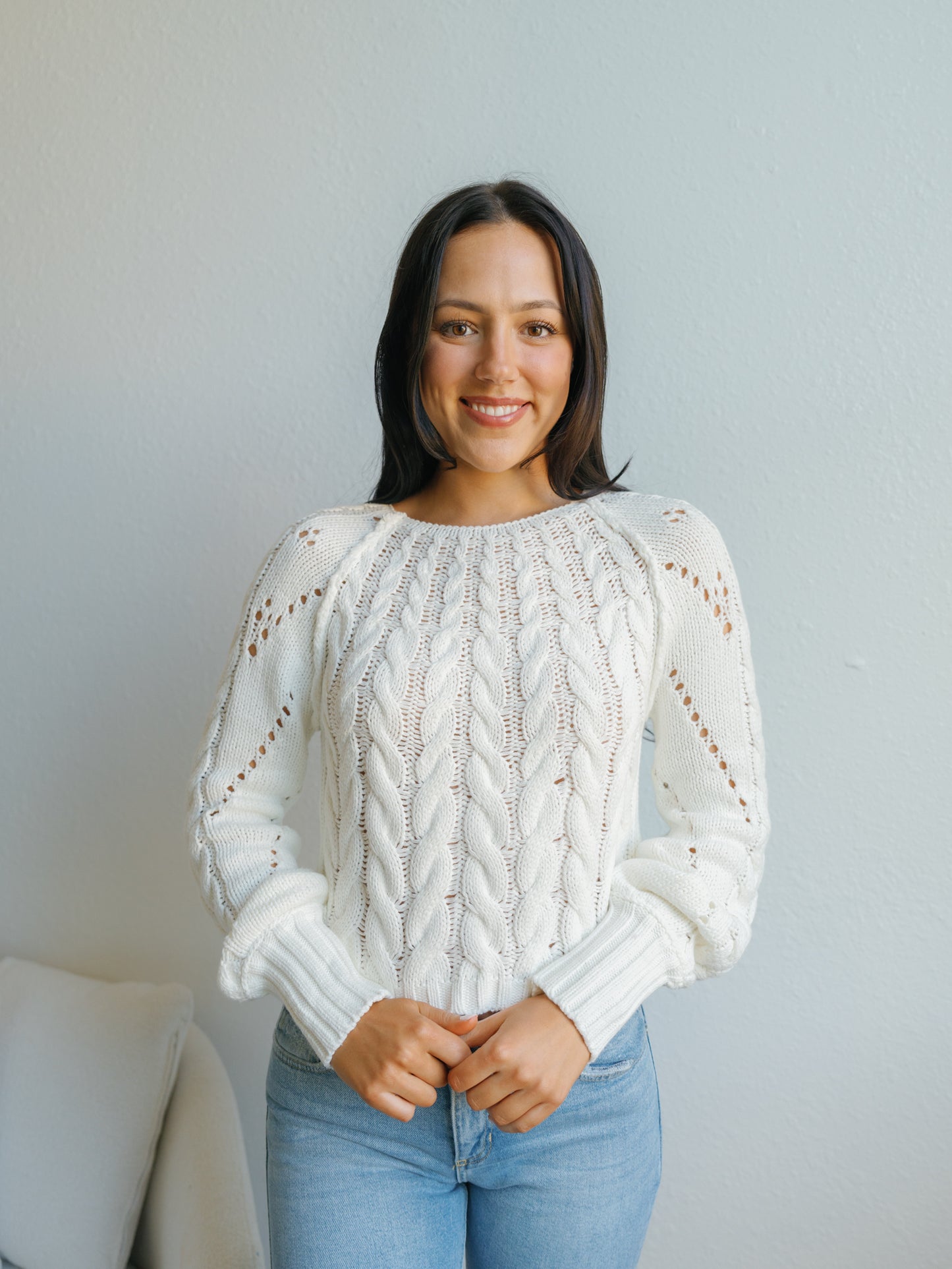 Sweet Devine Sweater-Ivory