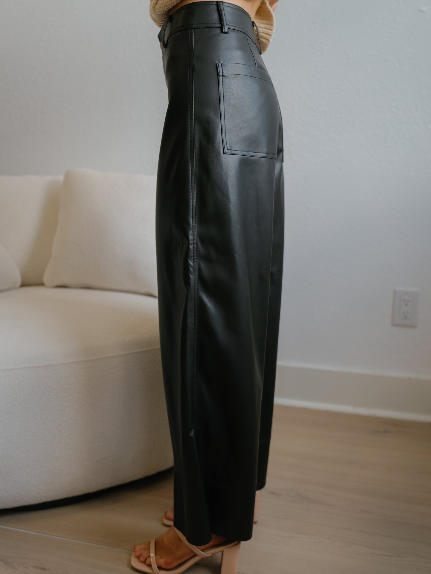 Second Look Leather Pants-Black