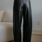 Second Look Leather Pants-Black