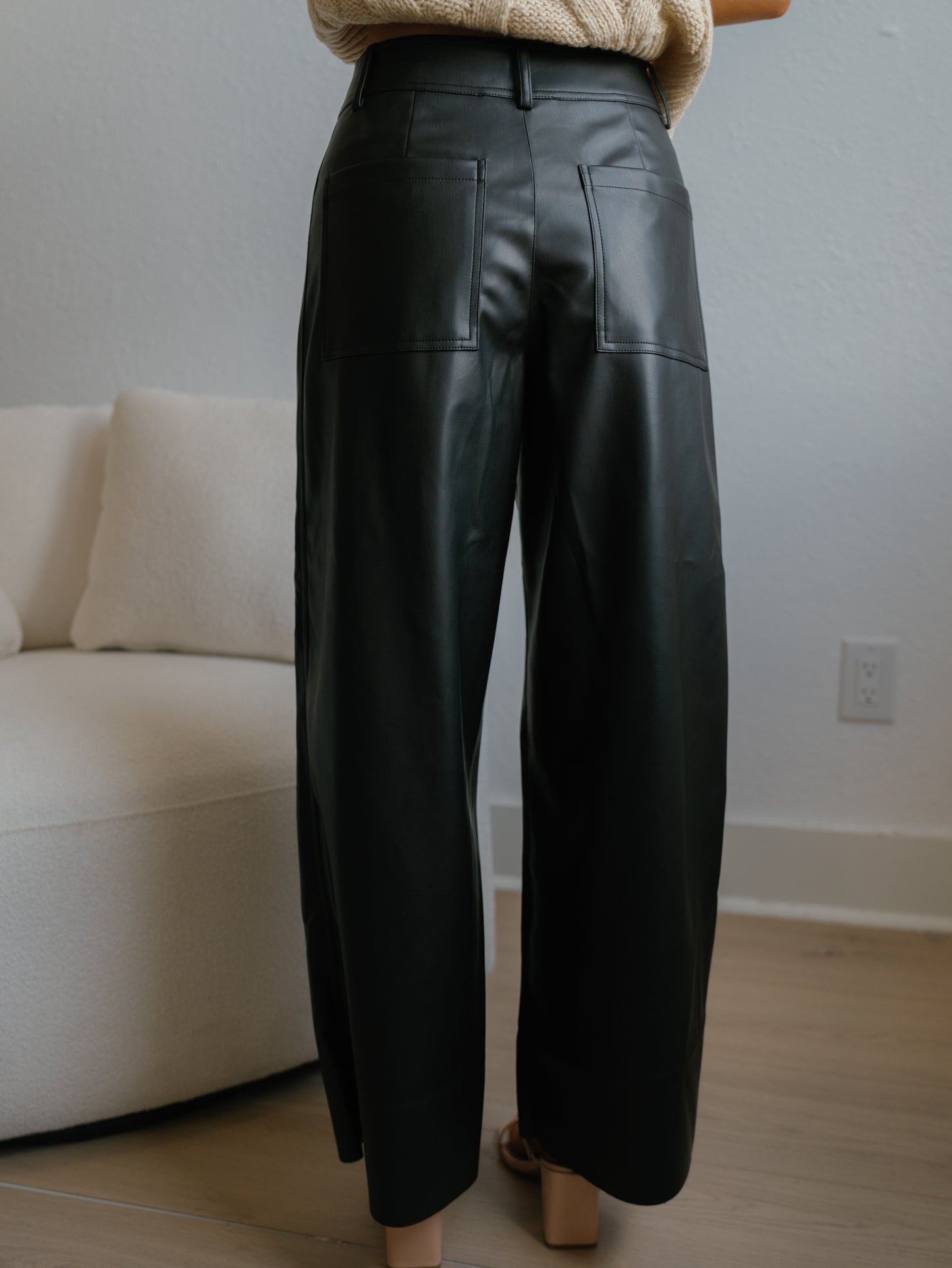 Second Look Leather Pants-Black