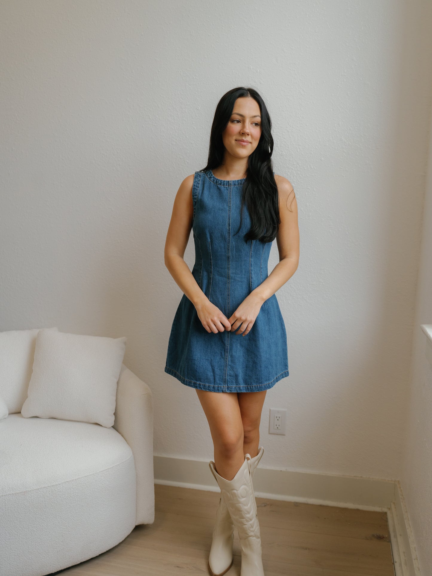 Caitlyn Dress-Dk. Denim