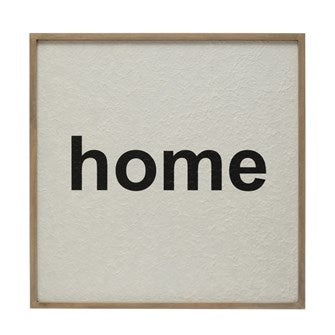 24" Wood Plaque-Home